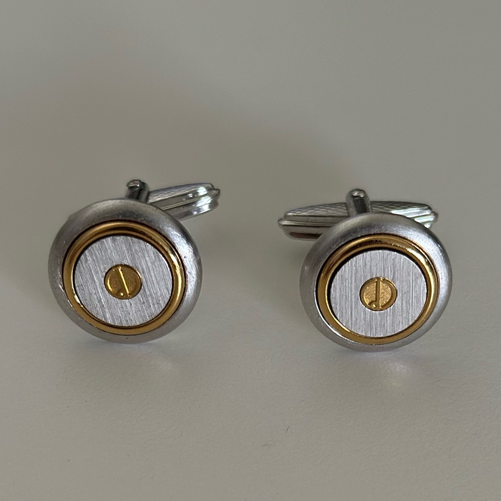 Dunhill Silver and Gold cufflinks
